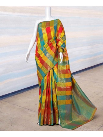 PC- Murmurous Multicolor banarasi Silk woven saree
