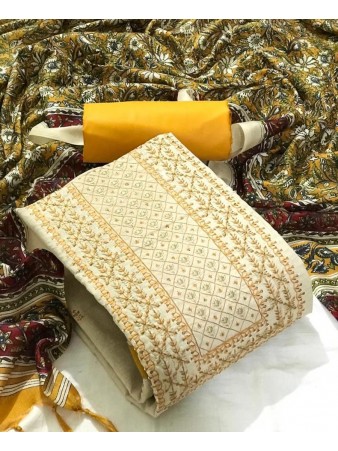 RE - Casaul Wear Khadi Cotton Dress Material