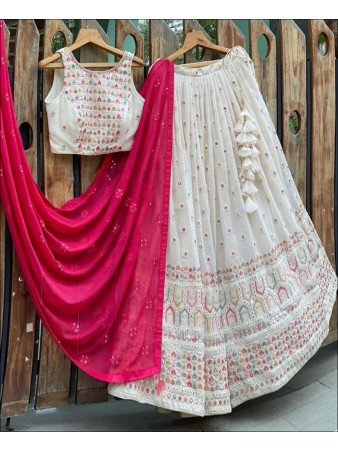 RE - Designer Thread Embroidery with Sequence Work Lehenga Choli