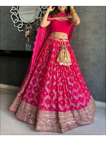 RE - Designer Party Wear Sequence Embroidery Work Lehenga Choli